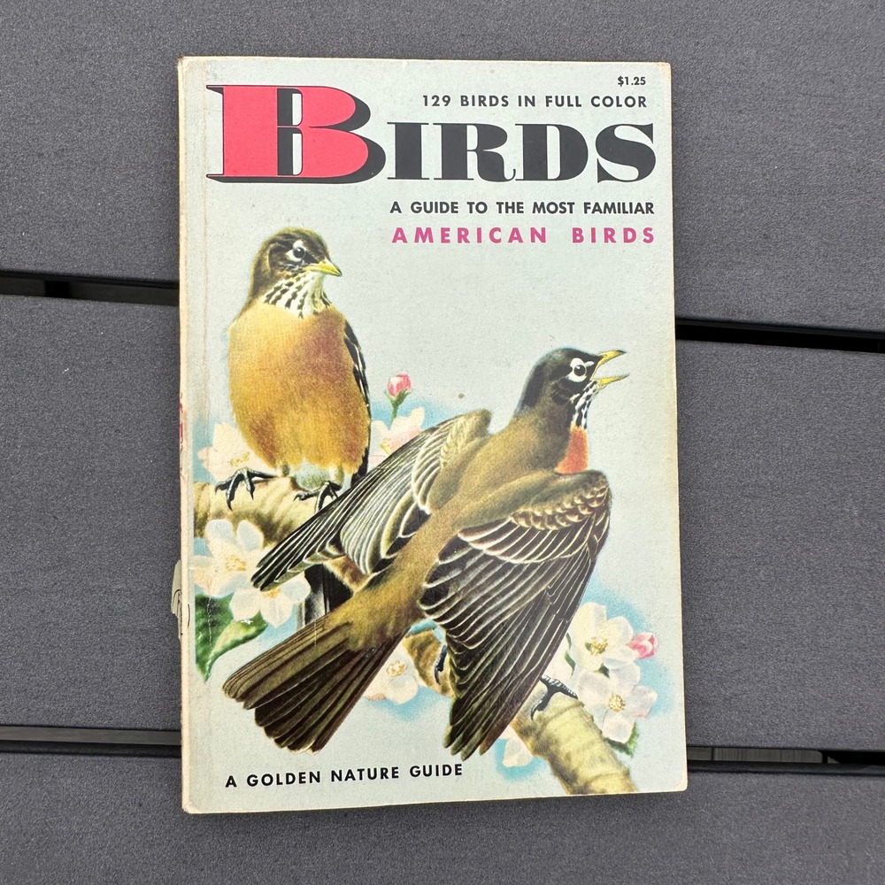 Birds A Golden Nature Guide 1956 Vintage Paperback Book Zim Gabrielson 160 Pages